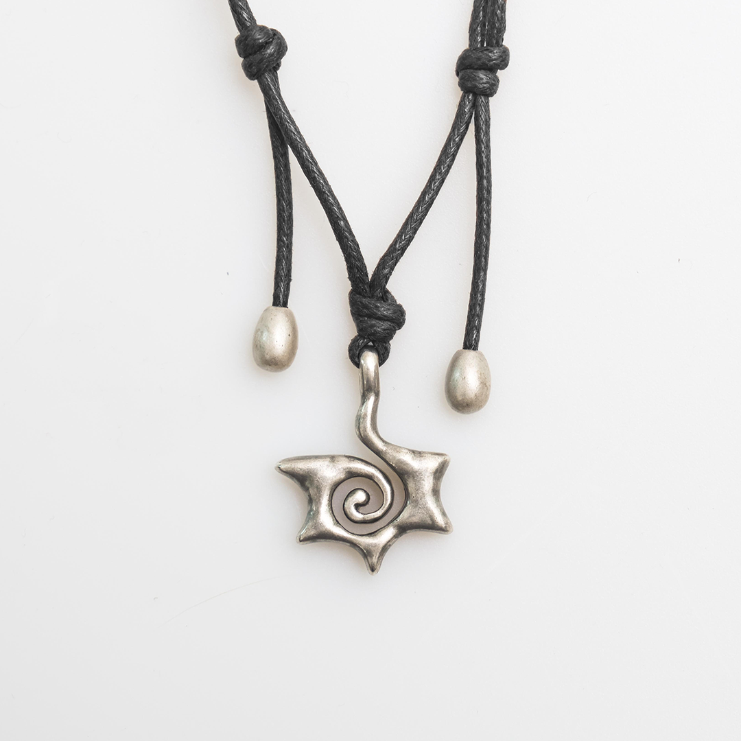 Towtow Archive - [6Th Restock] Swirl Star Charm Necklace Black & Silver | Immediate Delivery (OC) product image 1 | TRAB K-Fashion Australia