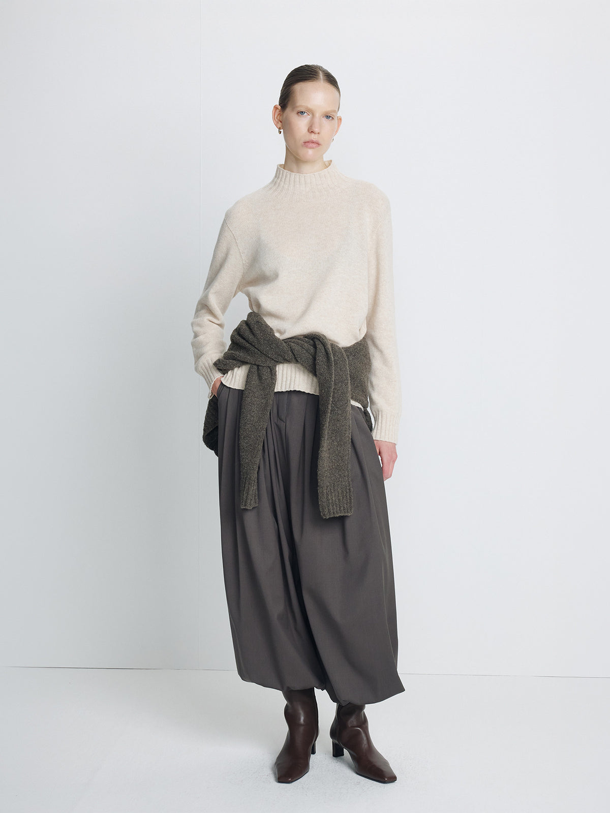 Tonywack - Wool Jasmine Volume Pants (Muted Grey) product image 7 | TRAB K-Fashion Australia