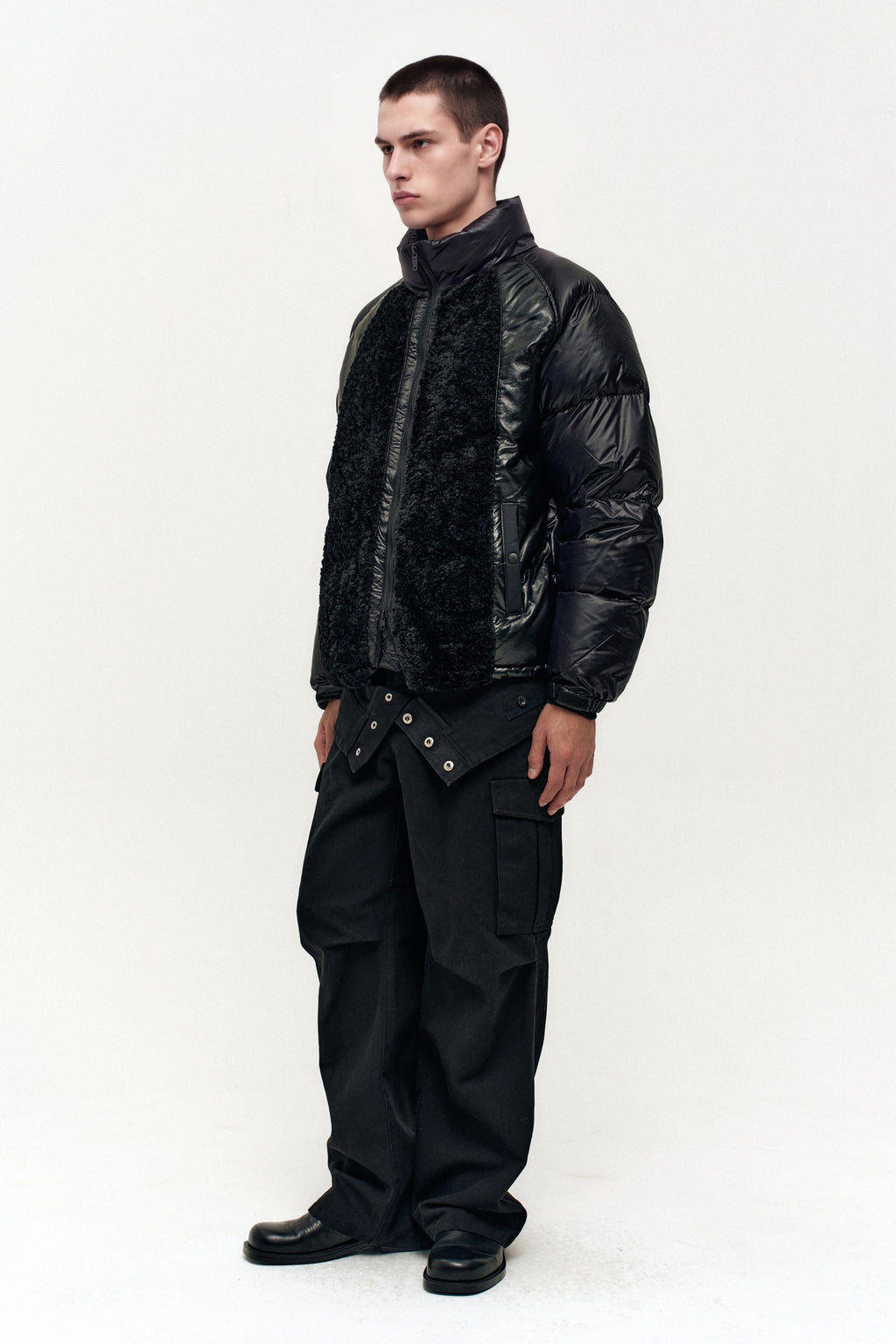 Andersson Bell - Triple Patch Puffer Down Jacket (Black) product image 3 | TRAB K-Fashion Australia