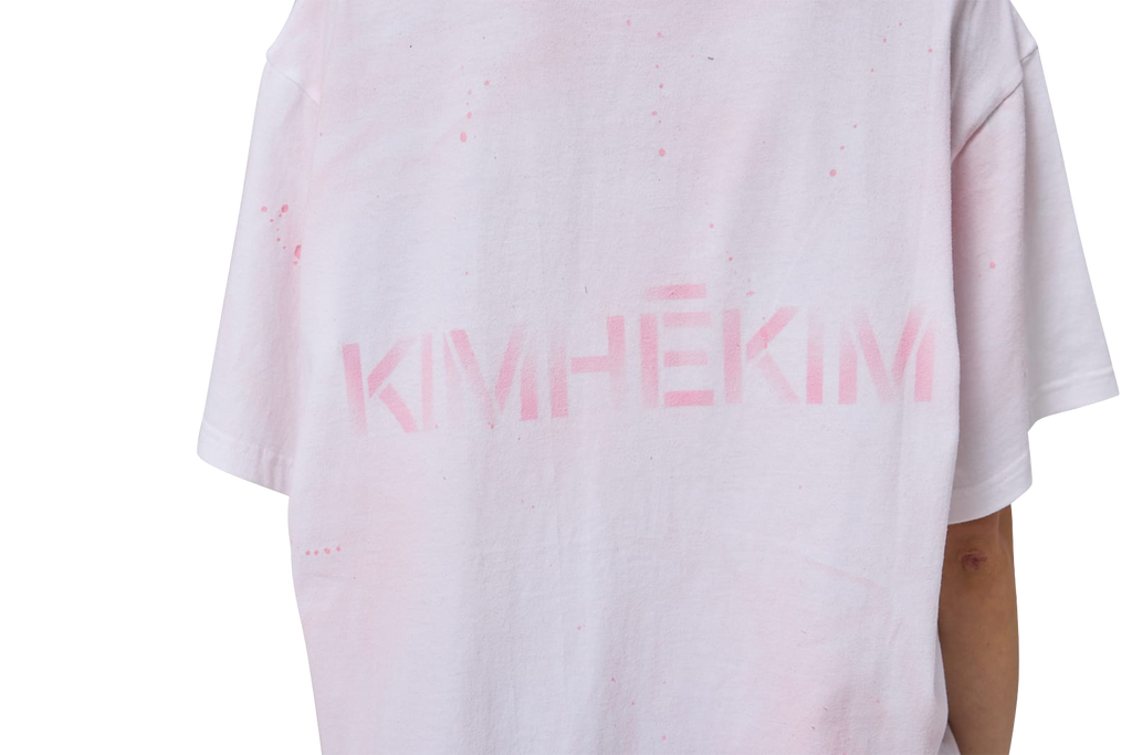 Kimhe Kim - Spray Dyed T-Shirt (White) product image 11 | TRAB K-Fashion Australia