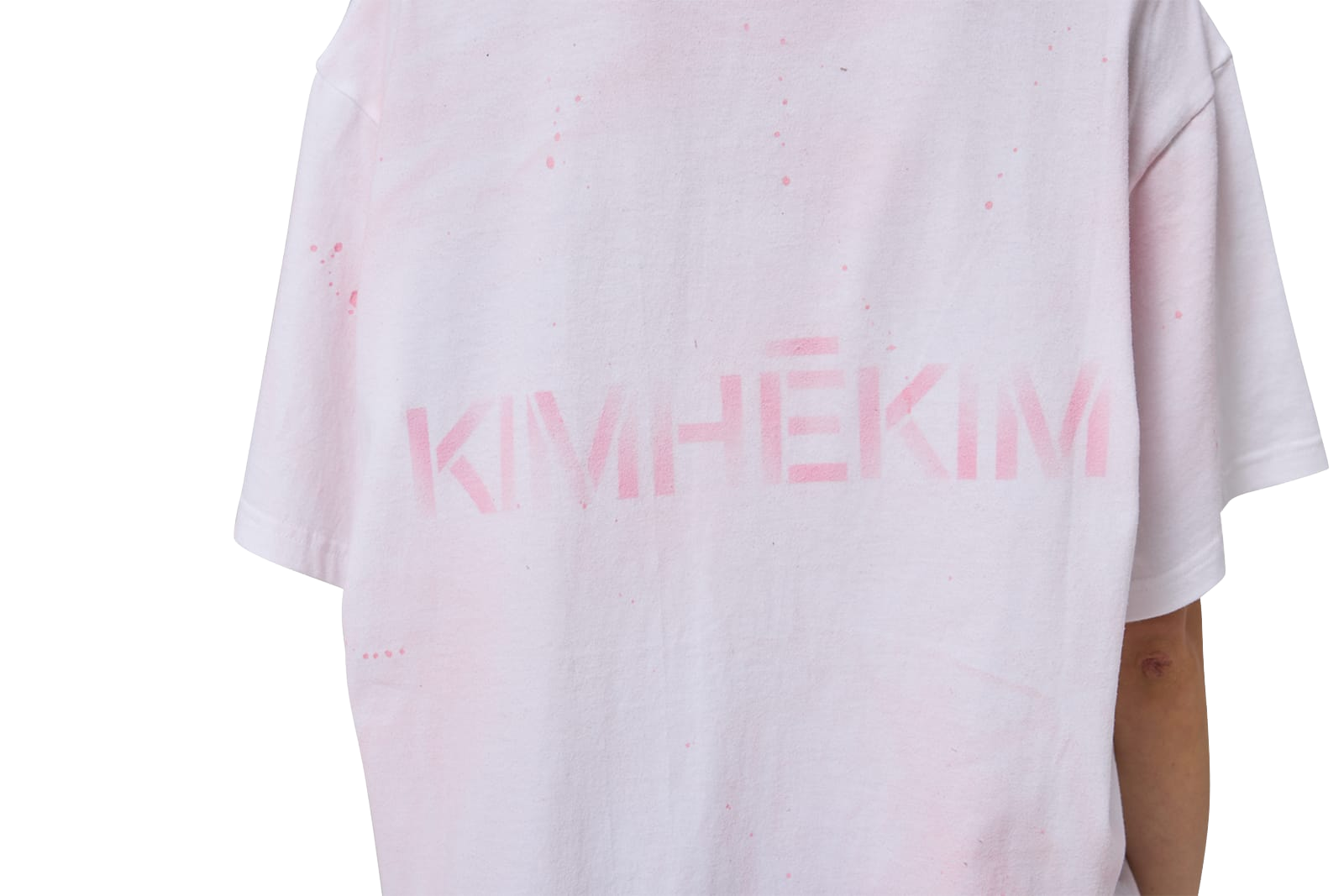 Kimhe Kim - Spray Dyed T-Shirt (White) product image 11 | TRAB K-Fashion Australia