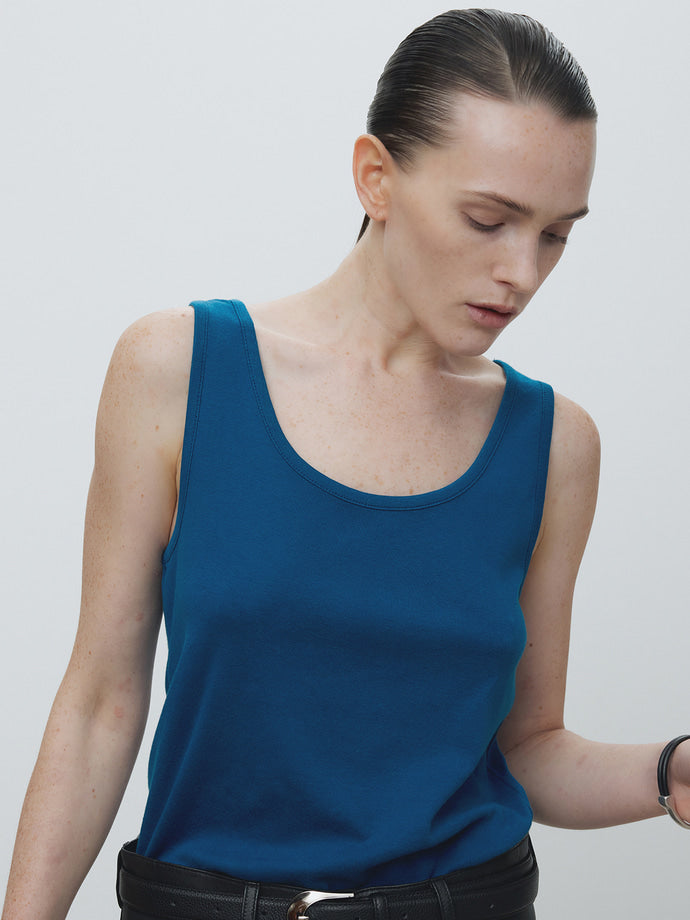 Tonywack - Garment-Dyed Cotton Sleeveless (Indigo) product image 2 | TRAB K-Fashion Australia