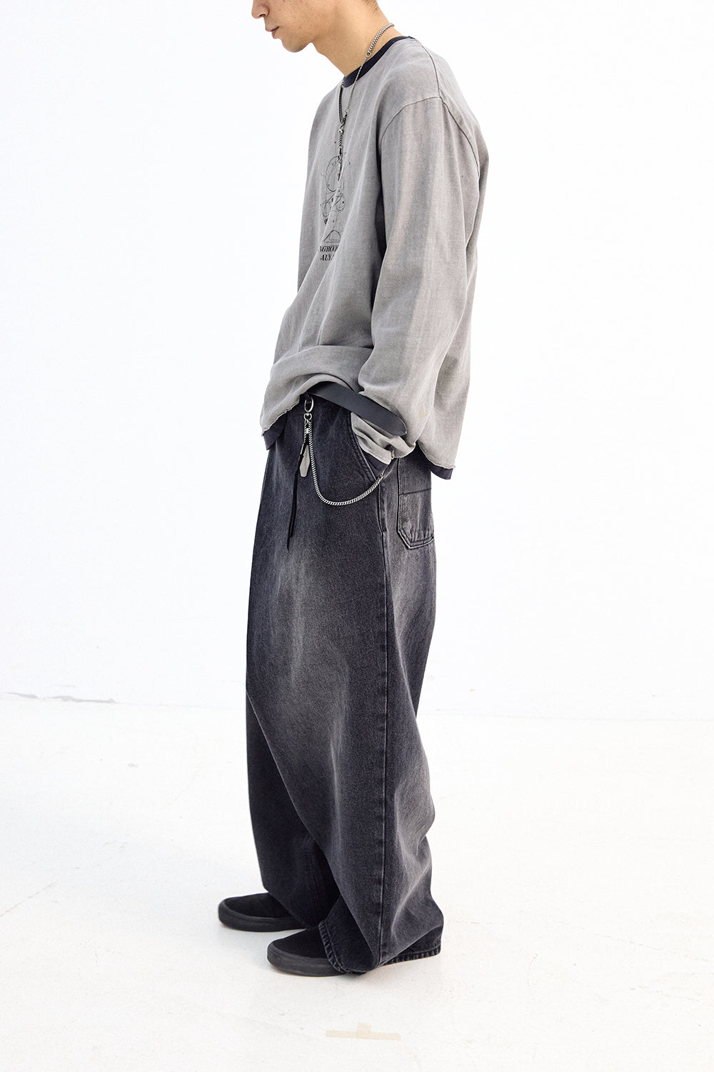 Hatchingroom - Wrap Jeans (Black) product image 8 | TRAB K-Fashion Australia