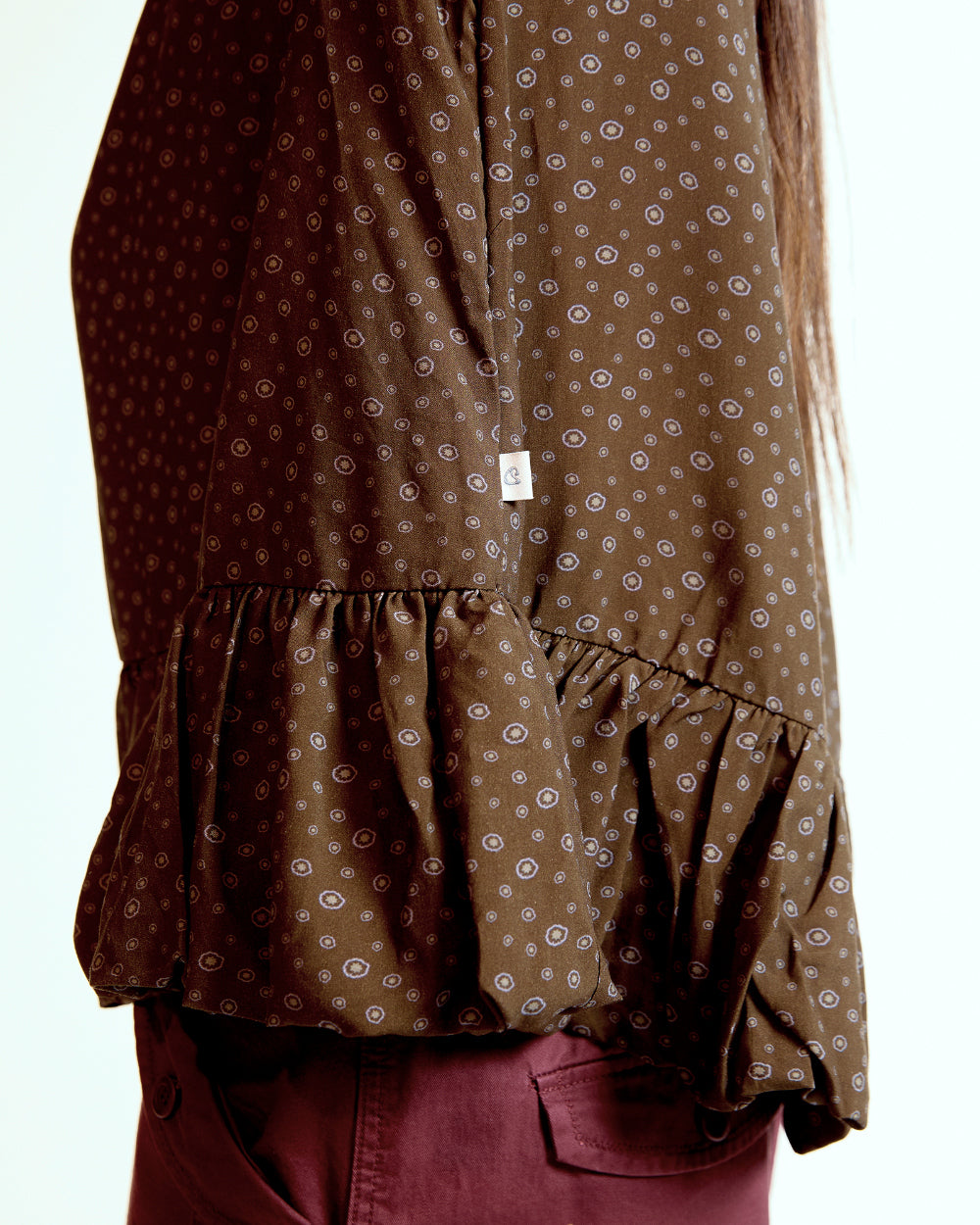 Coyseio - Dudu Puff Blouse (Brown) product image 9 | TRAB K-Fashion Australia