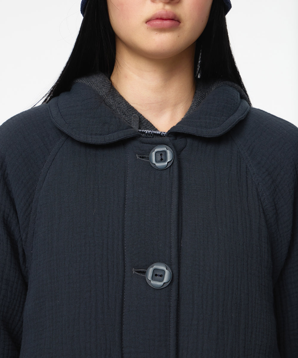 Coyseio - Soft Stitch Padded Coat (Blue Charcoal) product image 6 | TRAB K-Fashion Australia