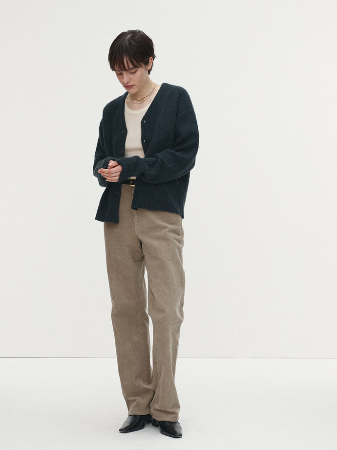 Tonywack - Brushed Mohair V-Neck Cardigan (Dark Turquoise) product image 1 | TRAB K-Fashion Australia