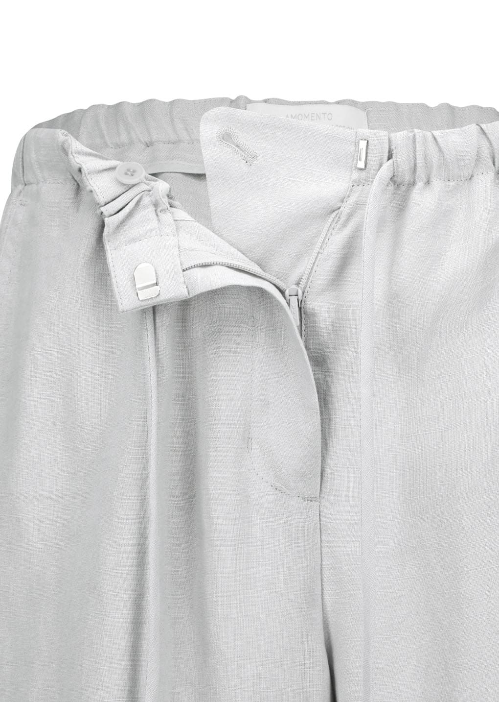 Amomento - Linen Banding Pants (Light Grey) product image 12 | TRAB K-Fashion Australia