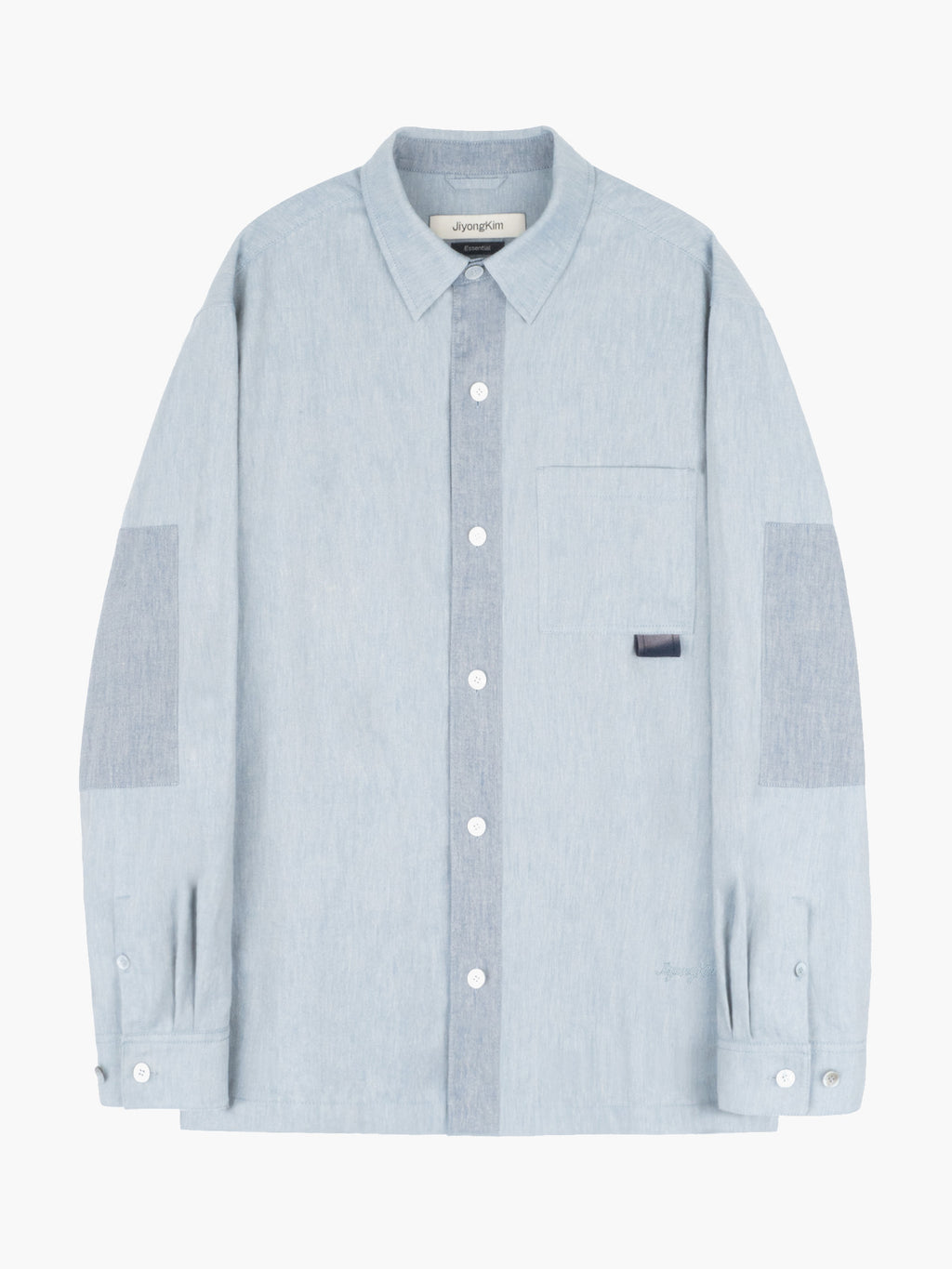 Jiyong Kim - Sun-Bleached Tab Shirt (Blue) product image 1 | TRAB K-Fashion Australia