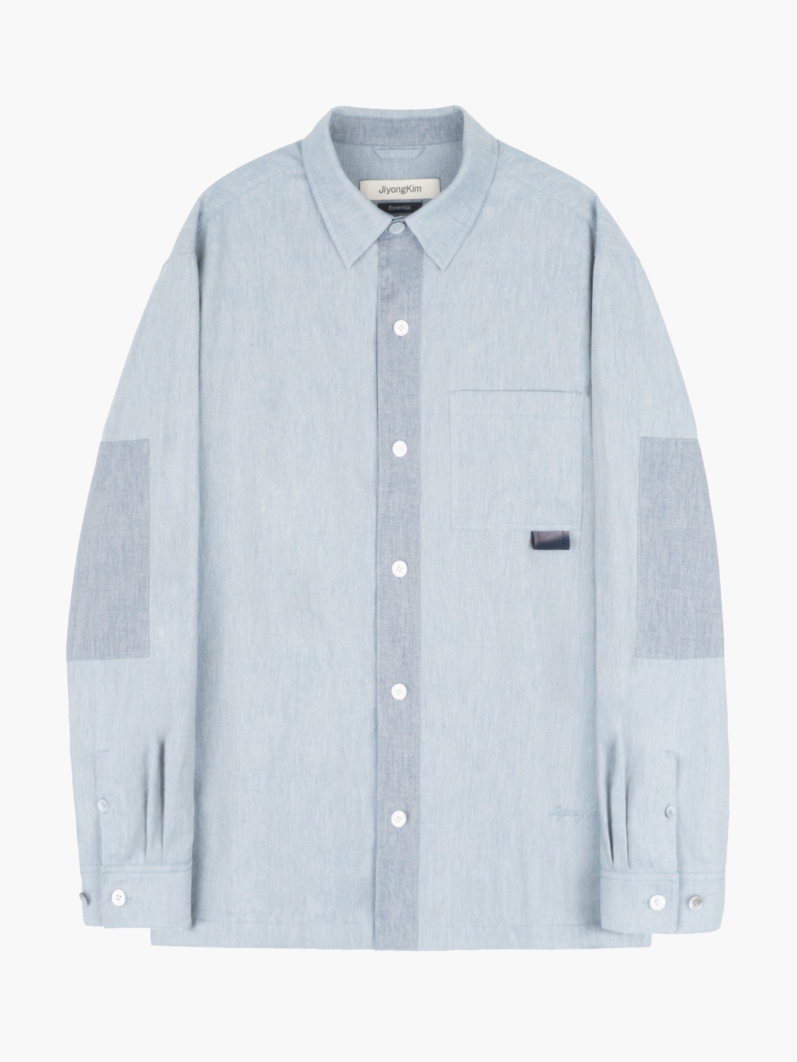 Jiyong Kim - Sun-Bleached Tab Shirt (Blue) product image 1 | TRAB K-Fashion Australia