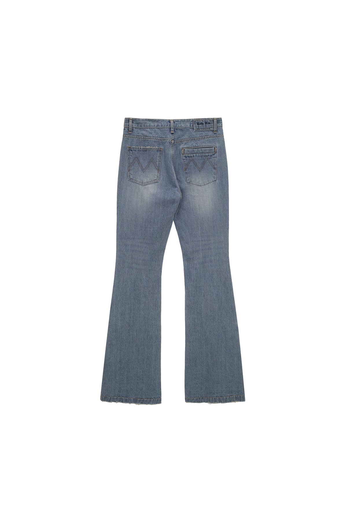 Matin Kim - Side Snap Boots Cut Denim Pants (Blue) product image 2 | TRAB K-Fashion Australia