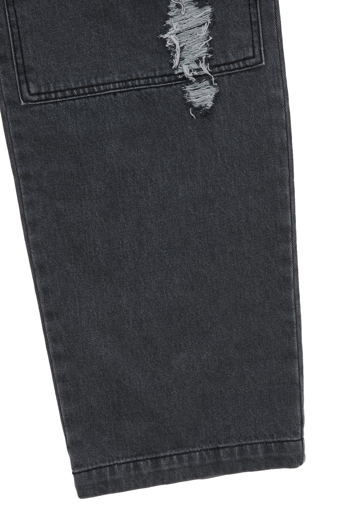 Matin Kim - Knee Pocket Damage Denim Pants (Grey) product image 4 | TRAB K-Fashion Australia
