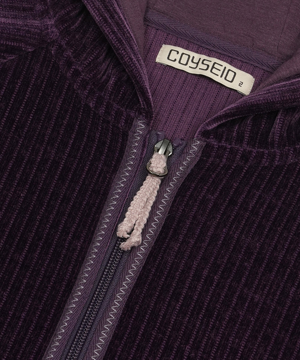 Coyseio - Velour Zip-Up Hoodie (Purple) product image 13 | TRAB K-Fashion Australia