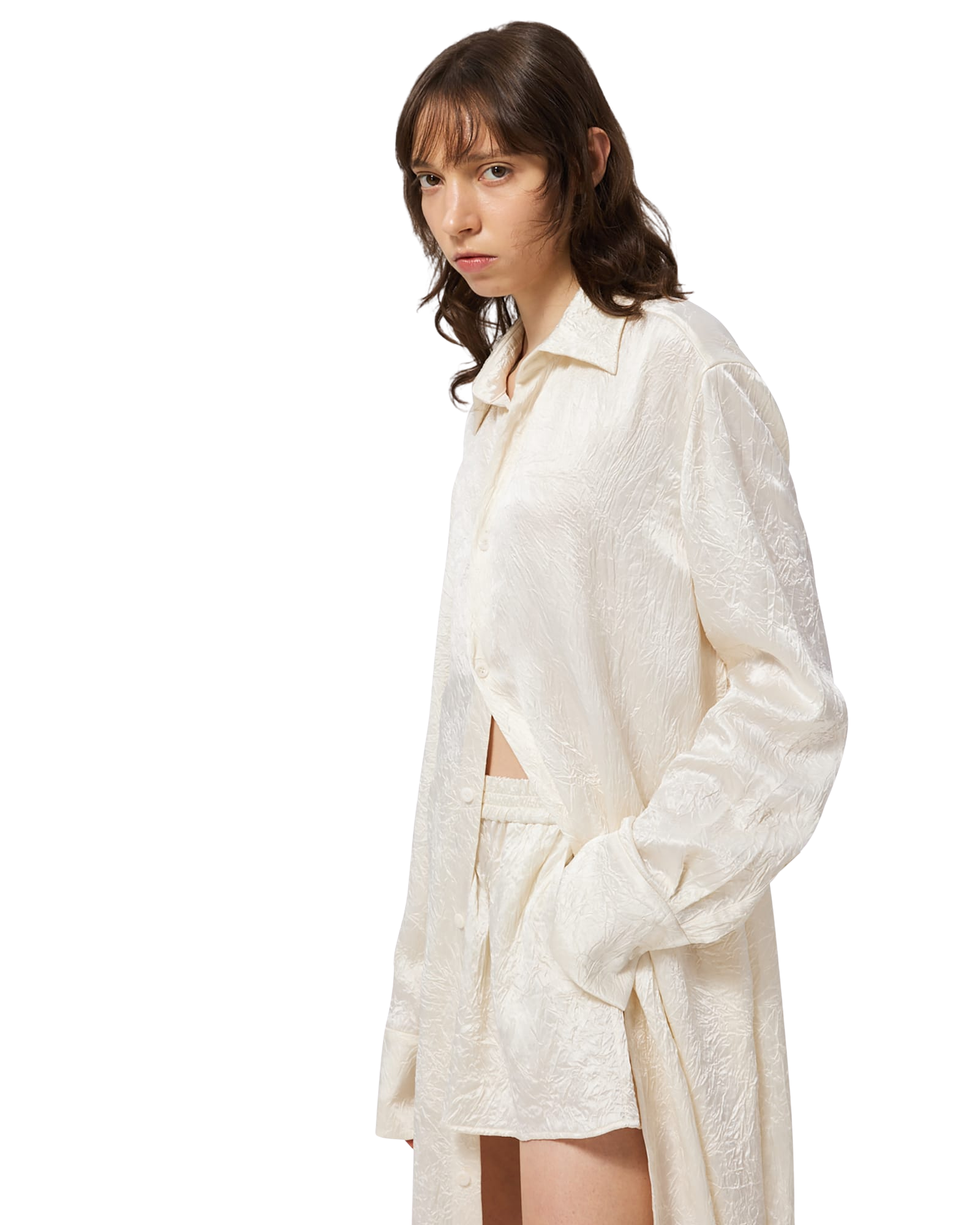 Kimhe Kim - Creased Shorts (Ivory) product image 4 | TRAB K-Fashion Australia