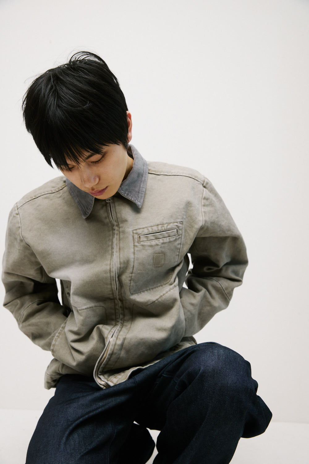 Hatchingroom - Canvas Work Jacket (Faded Beige) product image 11 | TRAB K-Fashion Australia