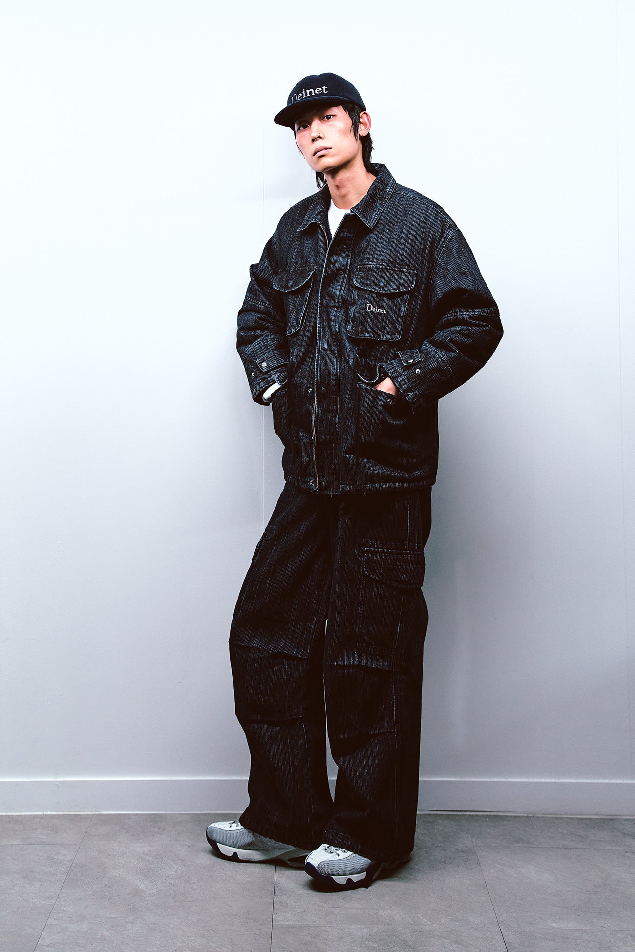 Deinet - Chain Denim M51 Cargo Pants (Blue) product image 4 | TRAB K-Fashion Australia
