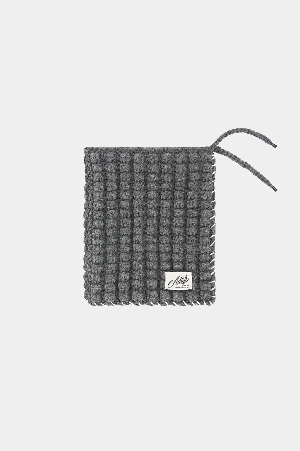 Andersson Bell - Chunky Wool-Blend Hand Knitted Scarf (Grey) product image 9 | TRAB K-Fashion Australia