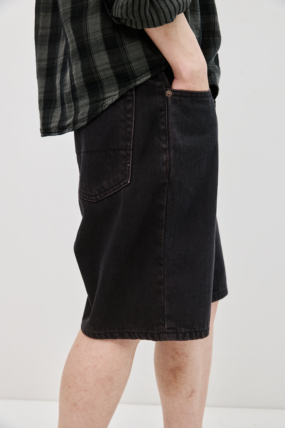 Hatchingroom - Bleached Shorts (Dark Navy) product image 15 | TRAB K-Fashion Australia
