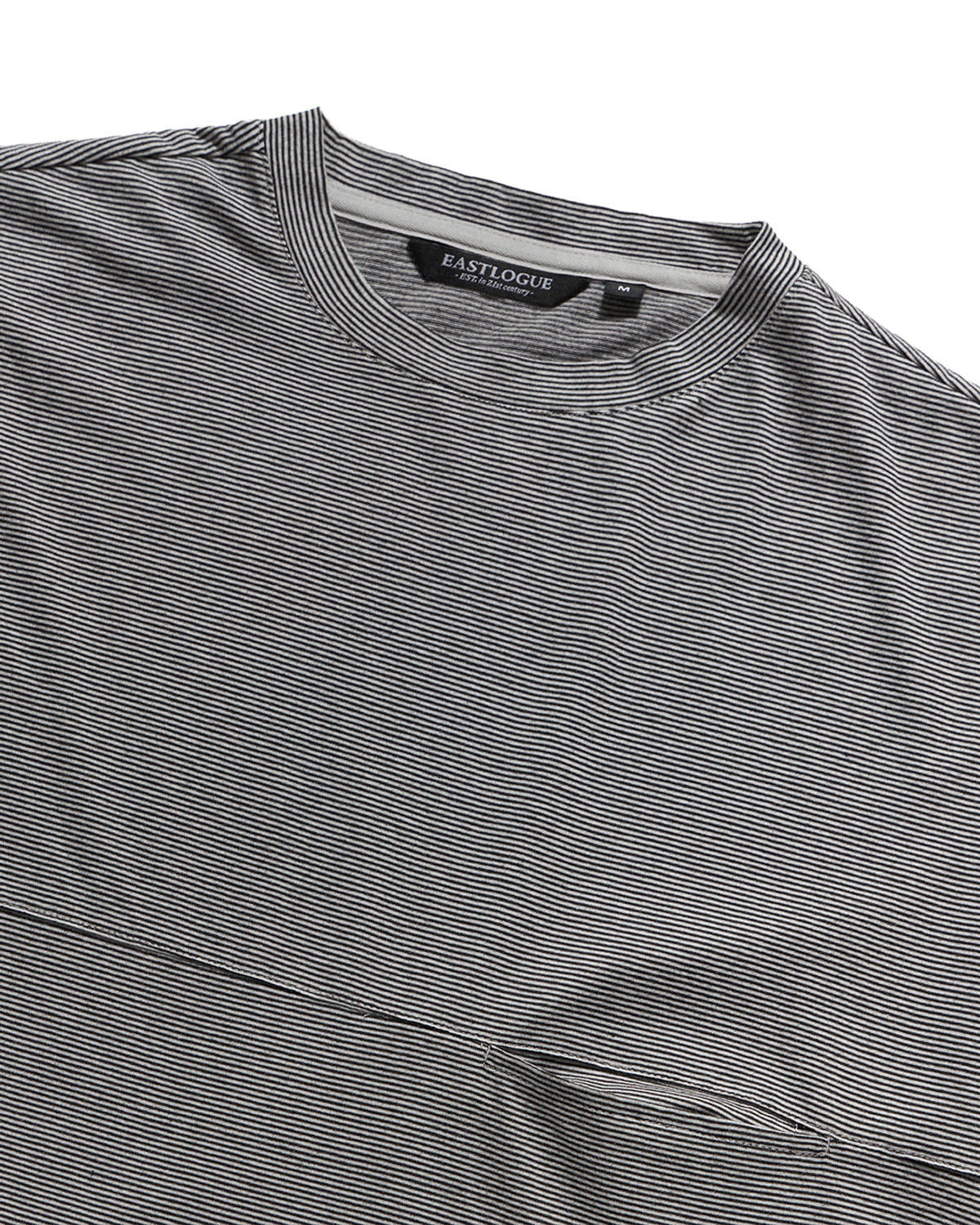 Eastlogue - Modified One Pocket T-shirts (Black & White Stripe) product image 9 | TRAB K-Fashion Australia
