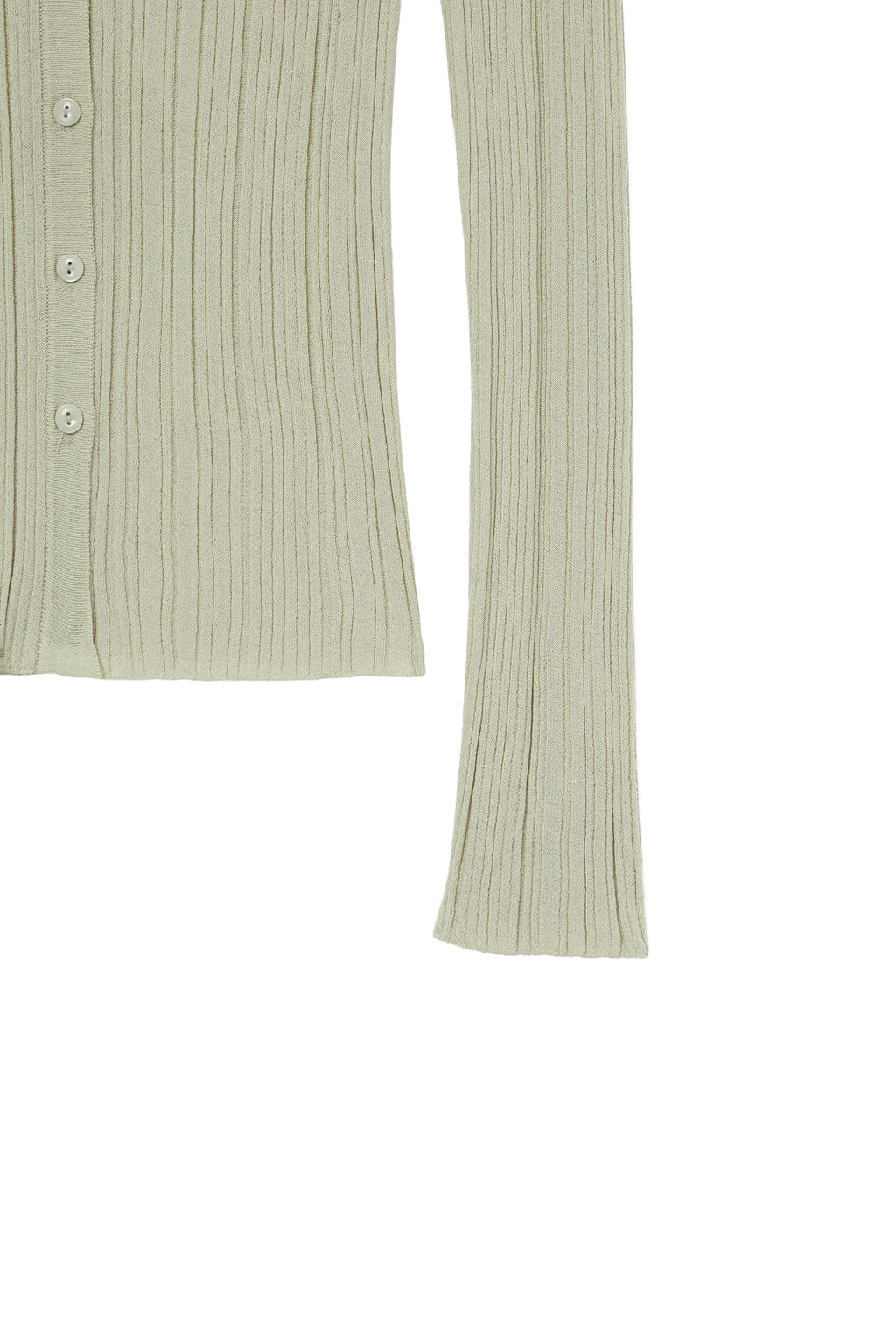 Deinet - Knit Button Hoodie Cardigan (Light Khaki) product image 5 | TRAB K-Fashion Australia