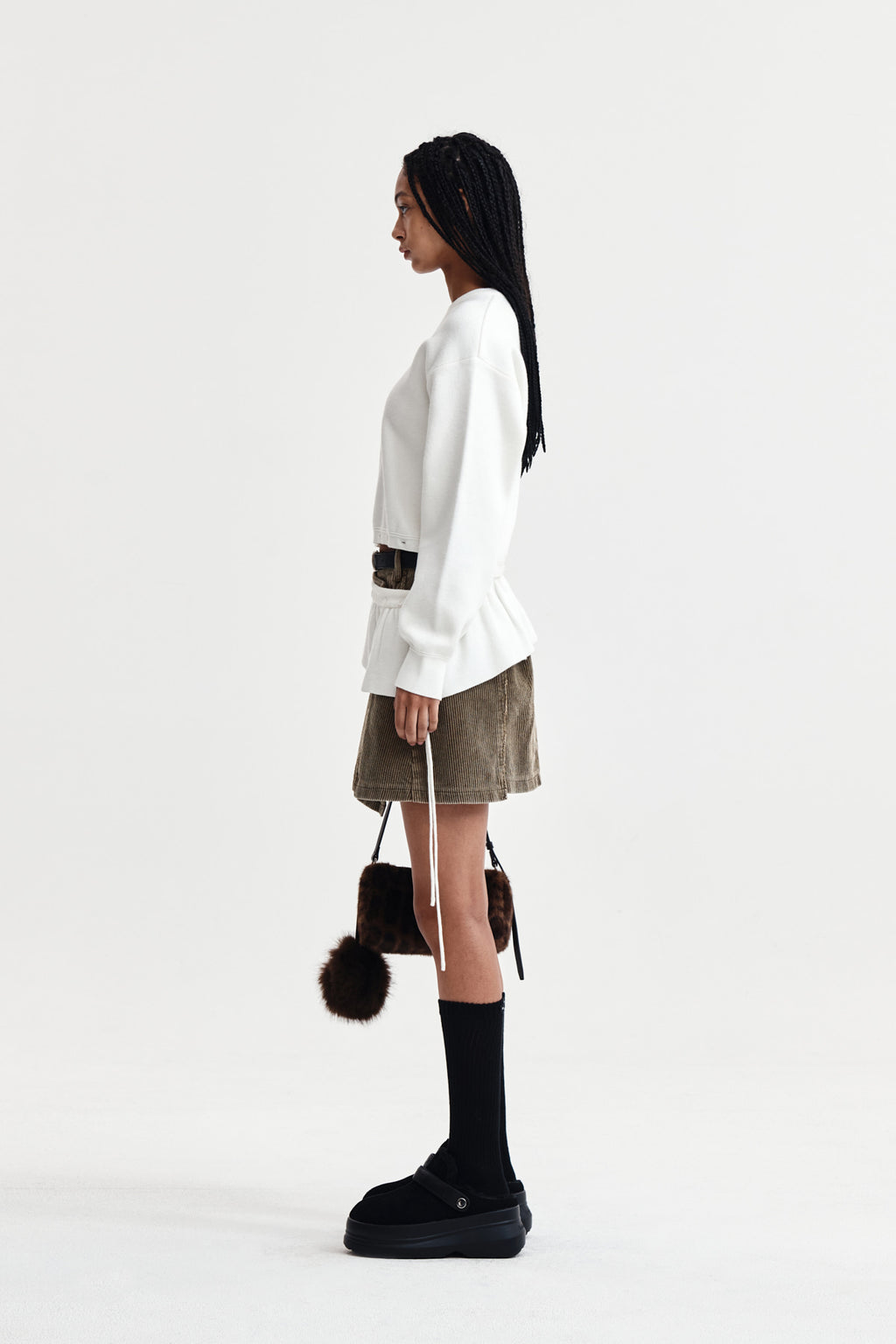 Matin Kim - Detachable Skirt Knit Pullover (Ivory) product image 6 | TRAB K-Fashion Australia
