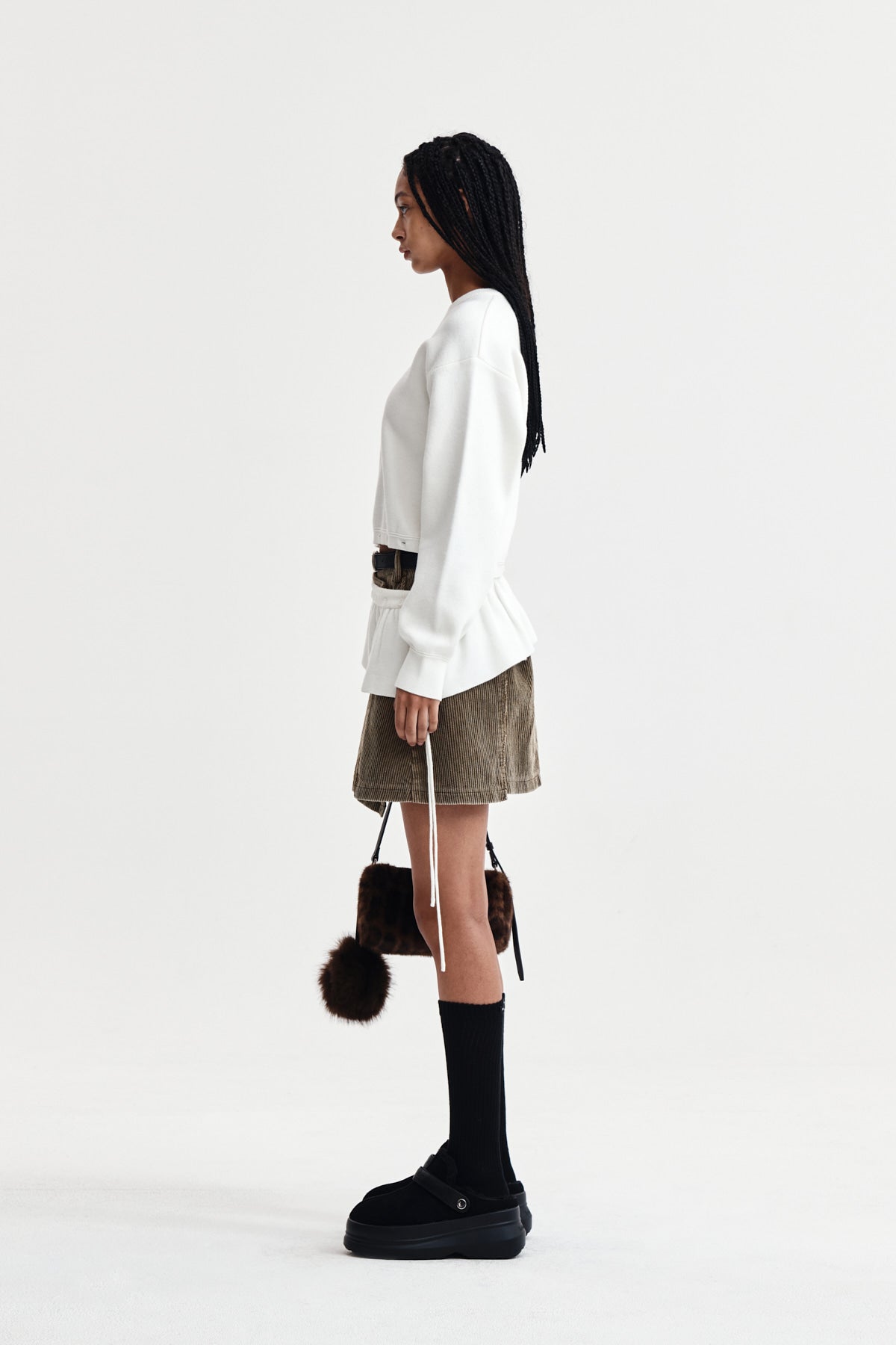Matin Kim - Detachable Skirt Knit Pullover (Ivory) product image 6 | TRAB K-Fashion Australia