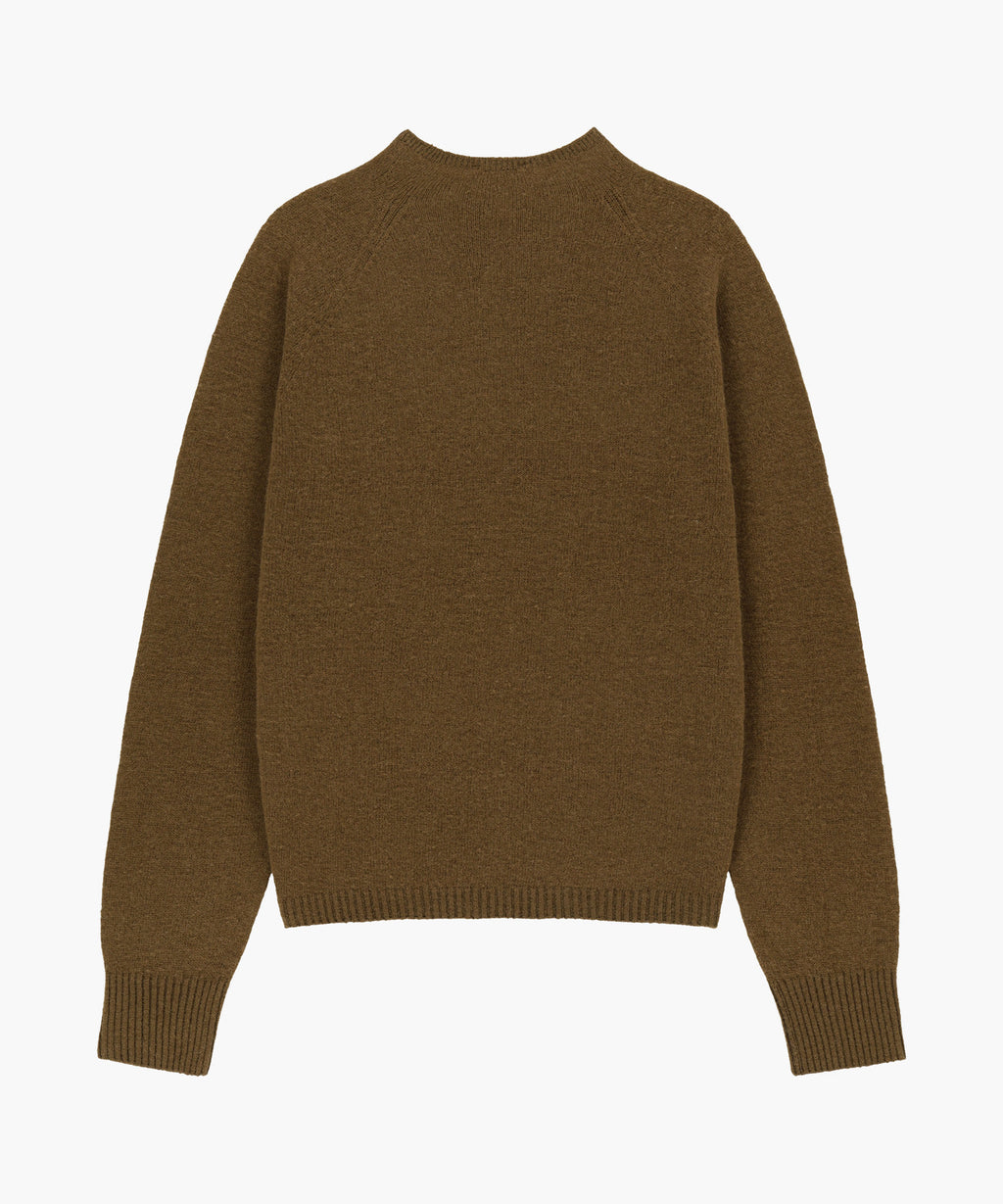 Marithe & Francois Girbaud - Premium Merino Wool Half Neck Knit (Brown) product image 6 | TRAB K-Fashion Australia