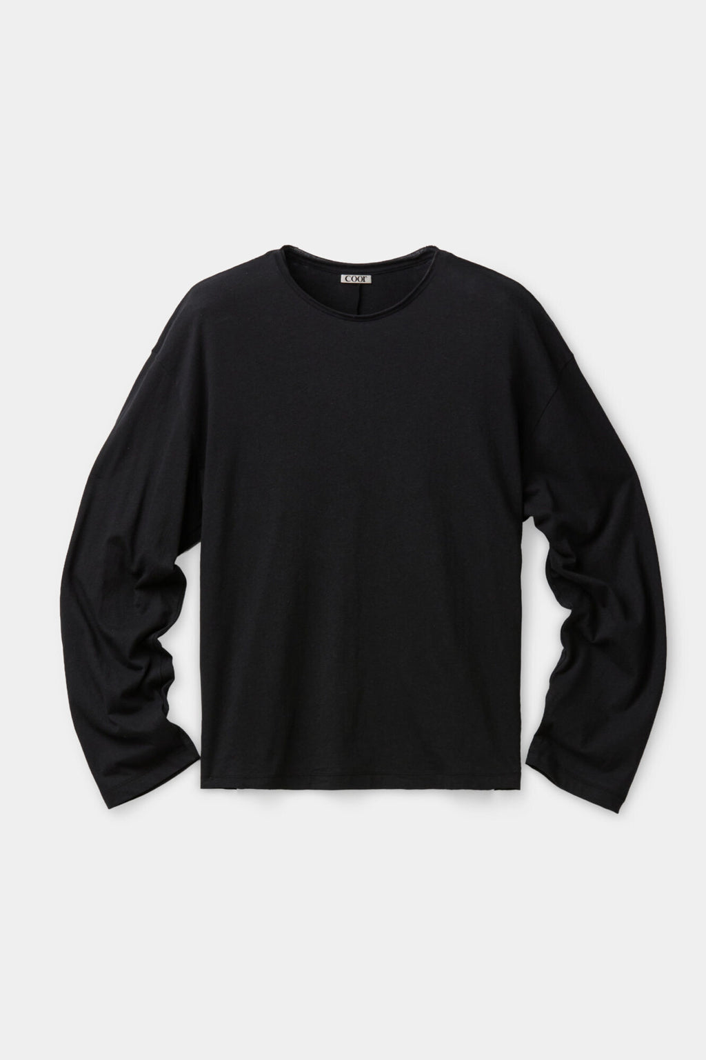 Coor - Linen Blend Long Sleeve T-Shirt (Black) product image 1 | TRAB K-Fashion Australia