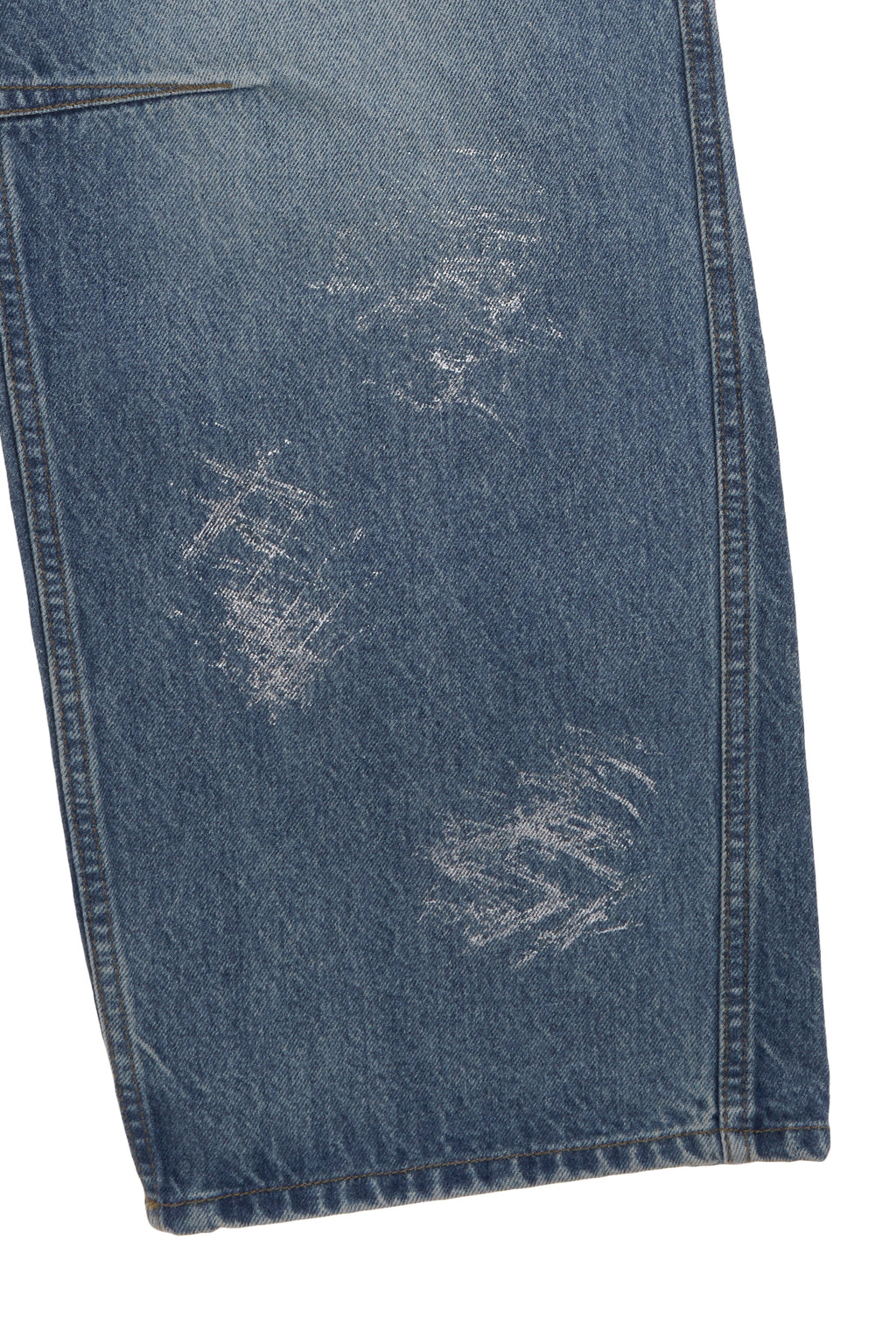 Matin Kim - Foil Detail Denim Baggy Pants (Blue) product image 4 | TRAB K-Fashion Australia