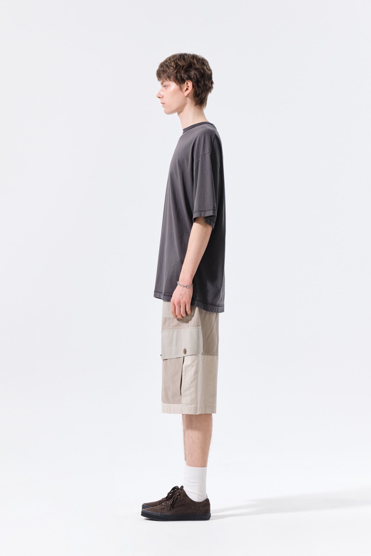 Matin Kim - Vintage Lettering Graffiti Top (Charcoal) product image 12 | TRAB K-Fashion Australia