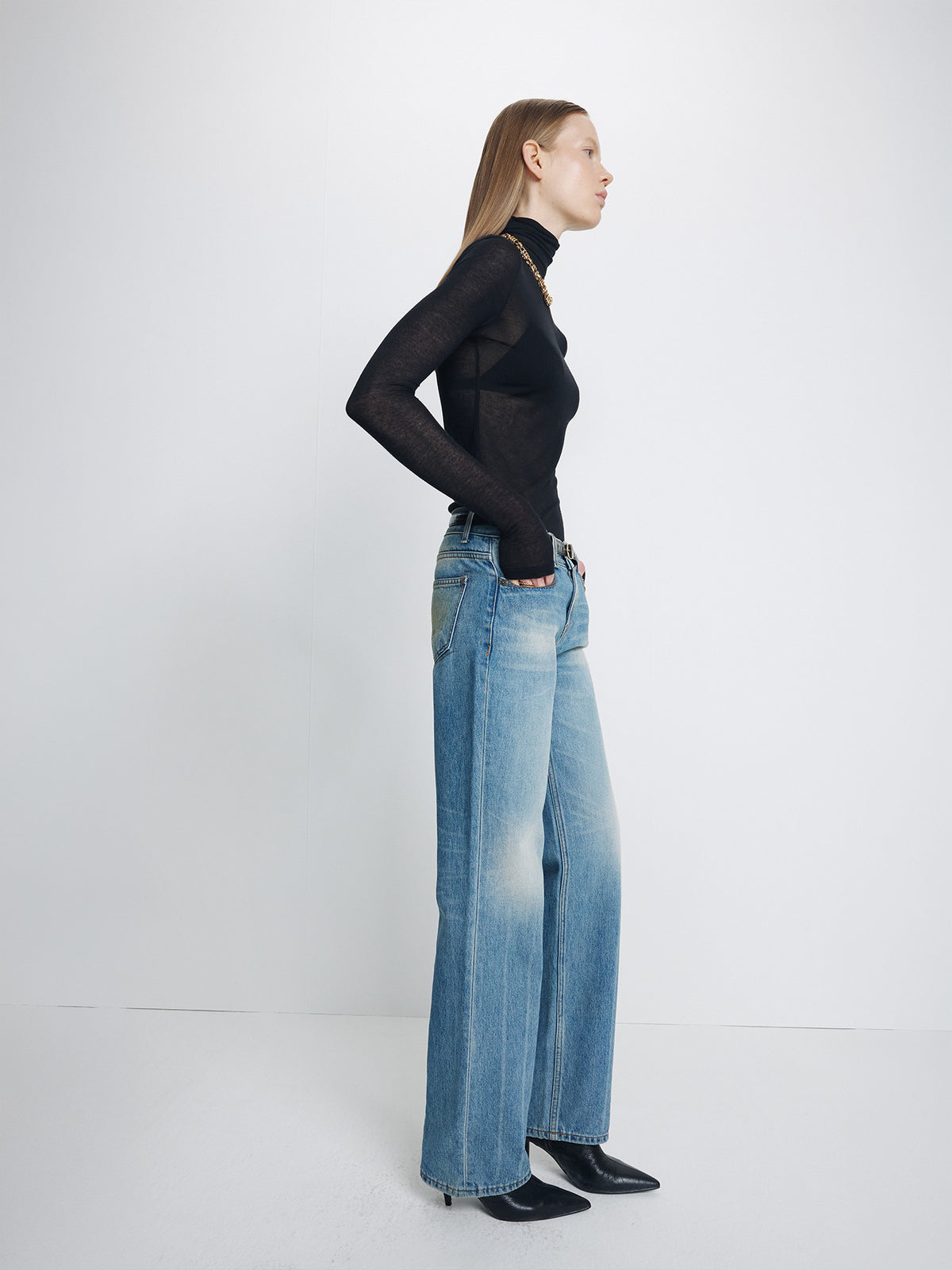 Tonywack - Low-Rised Straight Classic Denim Pants (Washed Blue) product image 9 | TRAB K-Fashion Australia