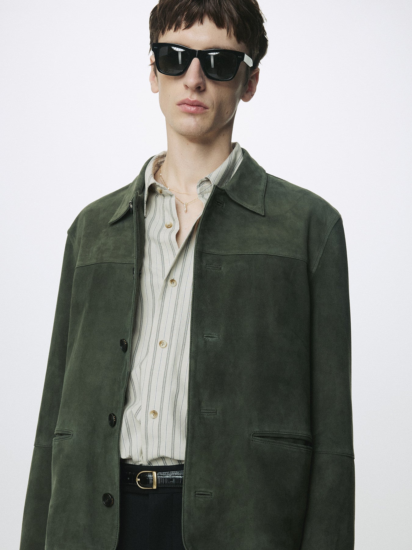 Tonywack - Goat Suede Chore Jacket (Faded Green) product image 8 | TRAB K-Fashion Australia