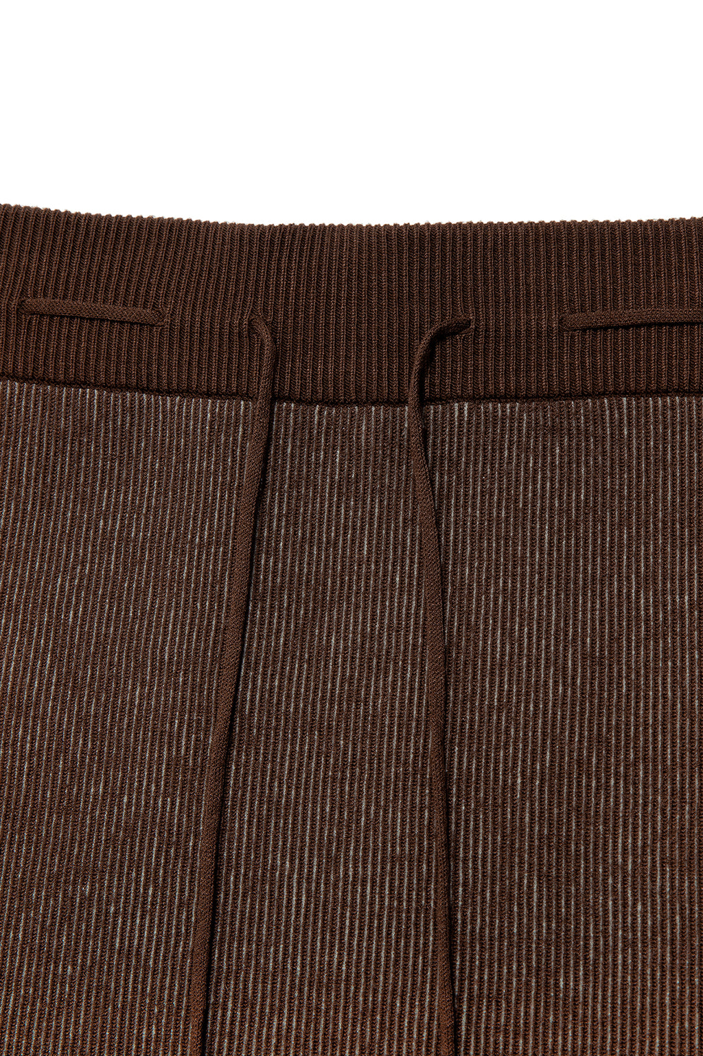 Matin Kim - Two Tone Banding Knit Mini Skirt (Brown) product image 3 | TRAB K-Fashion Australia