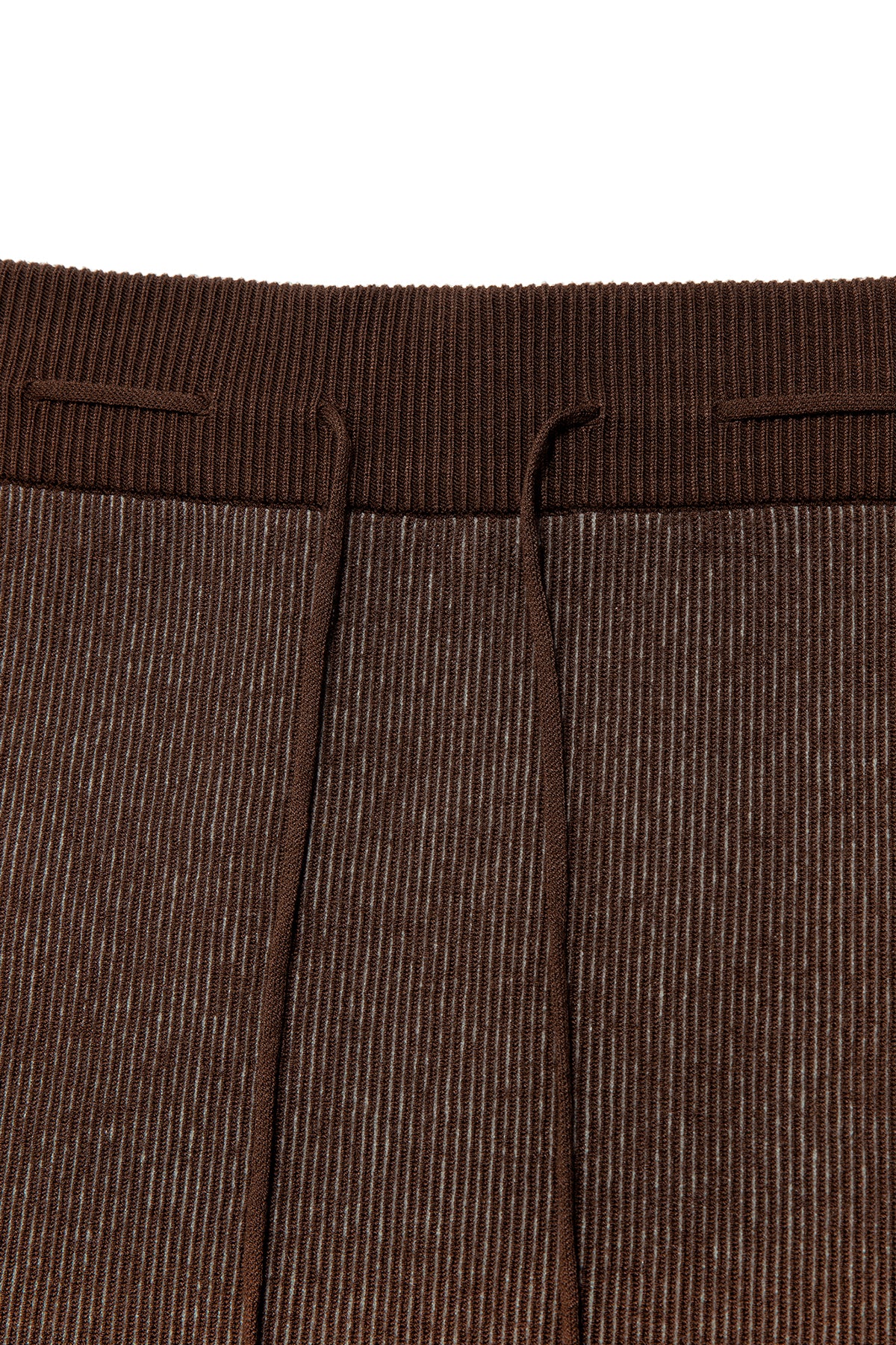 Matin Kim - Two Tone Banding Knit Mini Skirt (Brown) product image 3 | TRAB K-Fashion Australia
