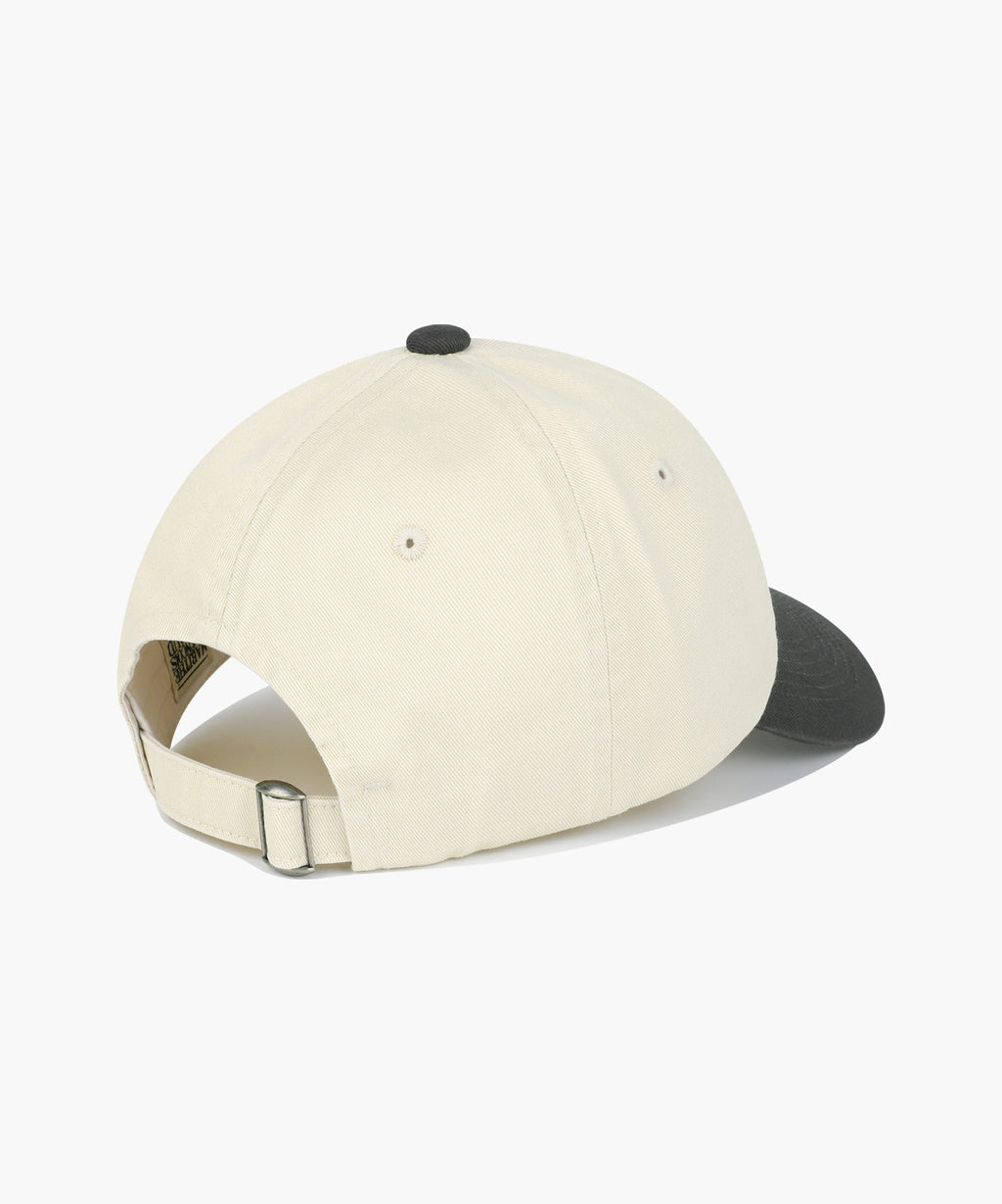 Marithe & Francois Girbaud - Small Classic Logo 6panel Color Block Cap (Charcoal) product image 2 | TRAB K-Fashion Australia