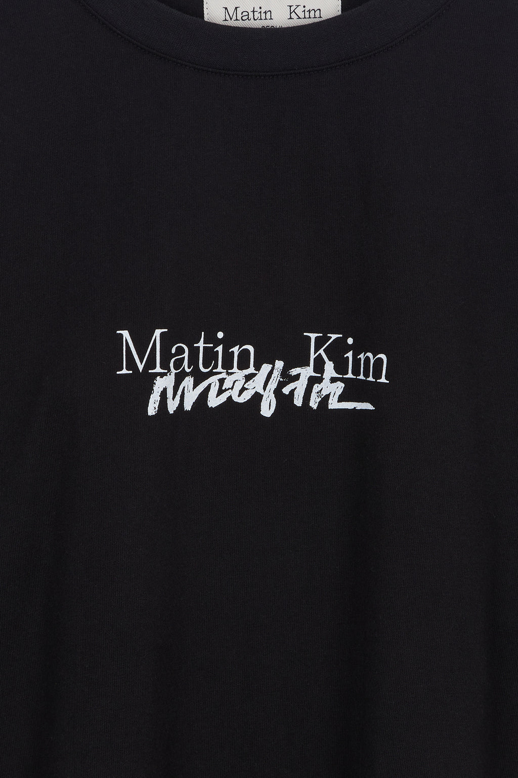 Matin Kim - Hangeul Logo Archive Long Sleeve (Black) product image 4 | TRAB K-Fashion Australia