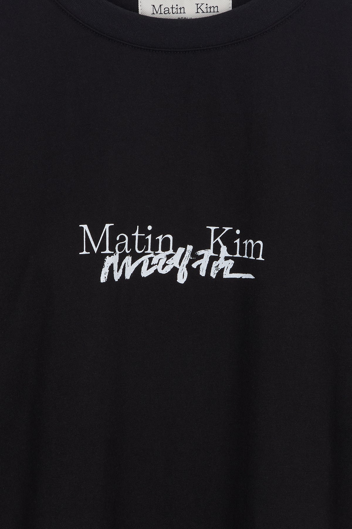 Matin Kim - Hangeul Logo Archive Long Sleeve (Black) product image 4 | TRAB K-Fashion Australia