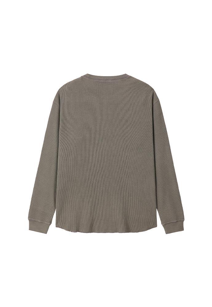 Art if acts - Garment Dyed Waffle Sleeve (Mud Brown) product image 8 | TRAB K-Fashion Australia