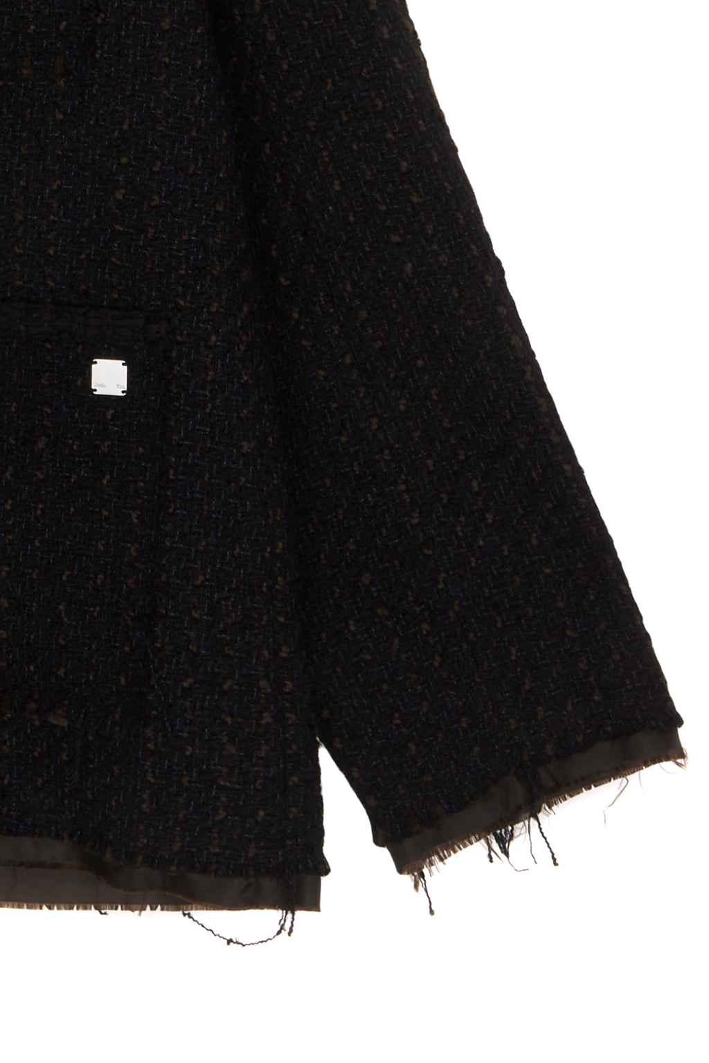 Matin Kim - Tweed Pocket Blazer (Black) product image 4 | TRAB K-Fashion Australia