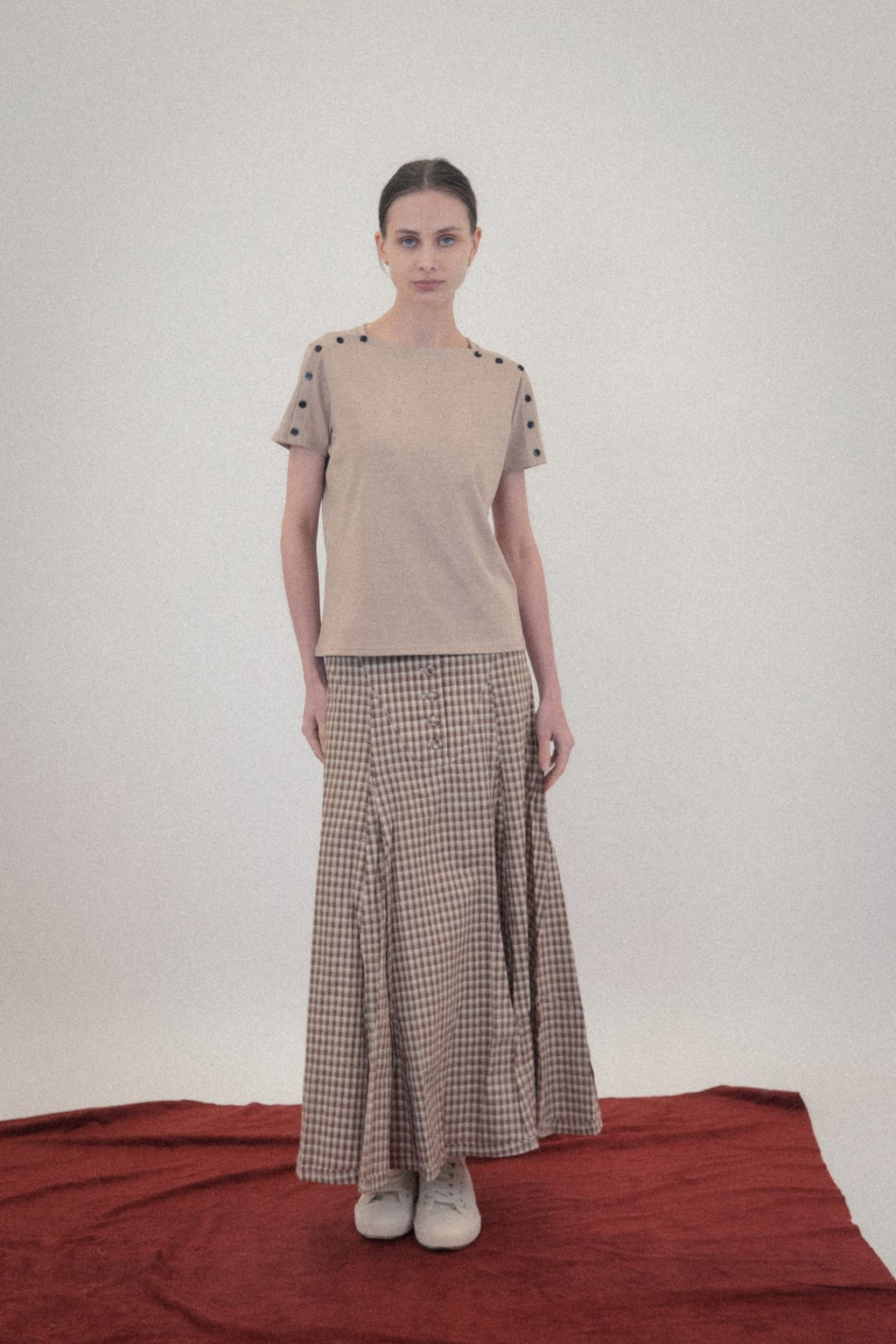 Ioedle - Fractal Waterfall Skirt (Brown) product image 8 | TRAB K-Fashion Australia