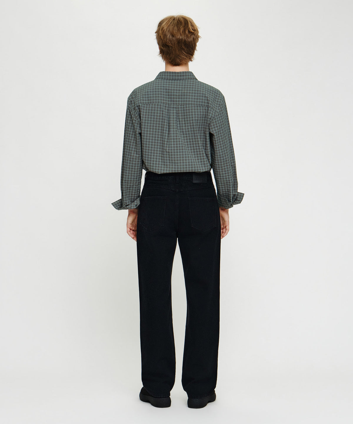 Marithe & Francois Girbaud - [Pre-order – Ships 30 Sep] Semi-wide Denim Pants (Black) product image 5 | TRAB K-Fashion Australia