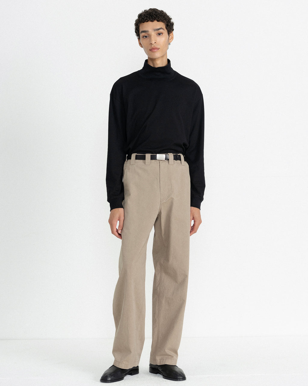 Brownyard - Giza Cotton Turtle Neck (Black) product image 2 | TRAB K-Fashion Australia