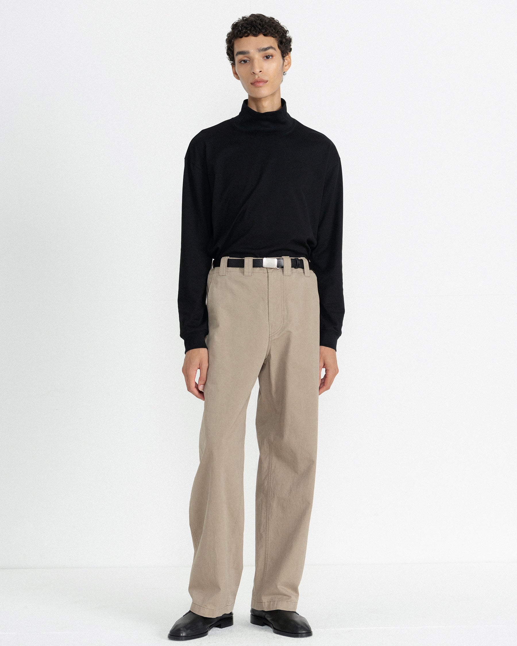 Brownyard - Giza Cotton Turtle Neck (Black) product image 2 | TRAB K-Fashion Australia