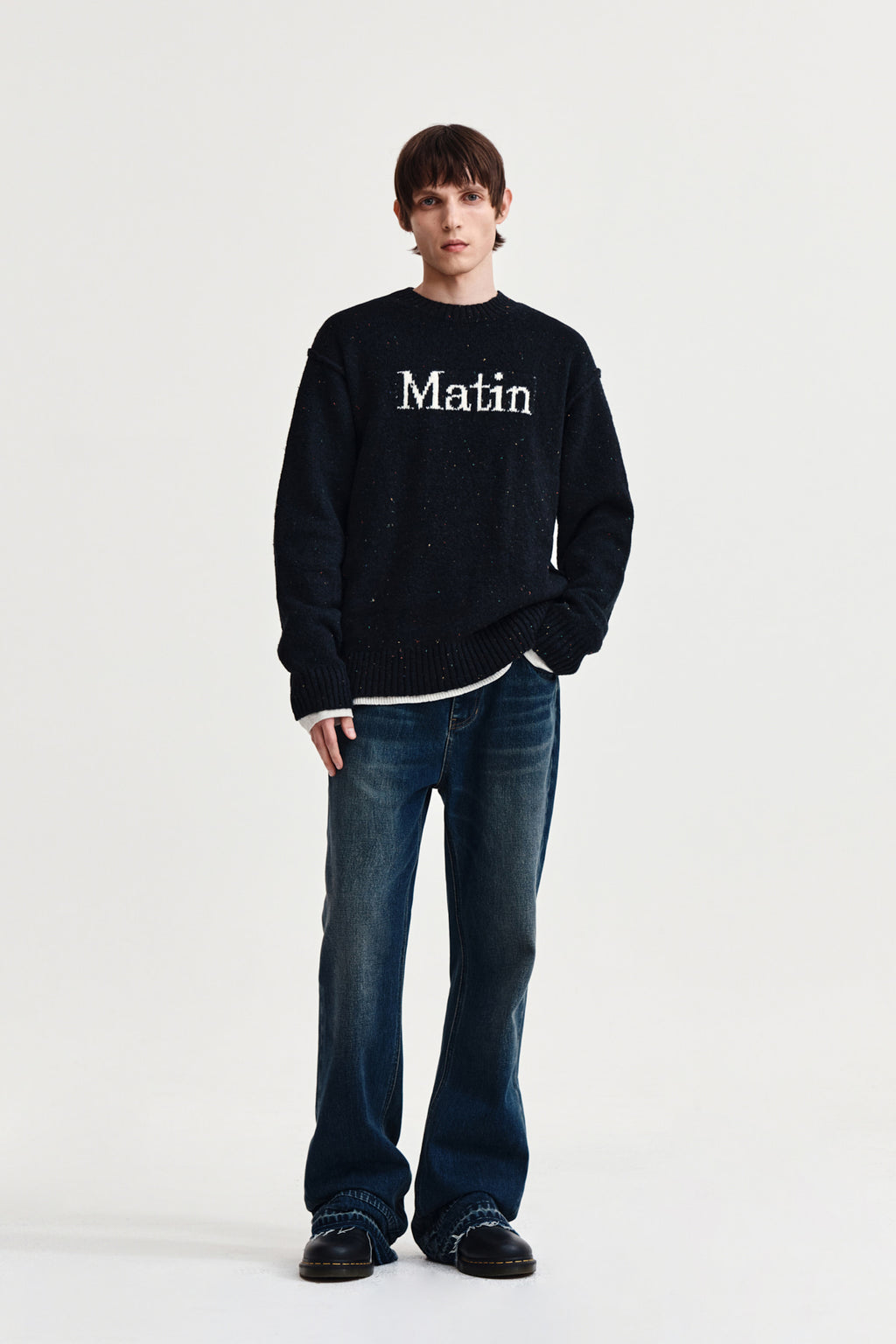 Matin Kim - Washed Flare Denim Pants (Blue) product image 9 | TRAB K-Fashion Australia