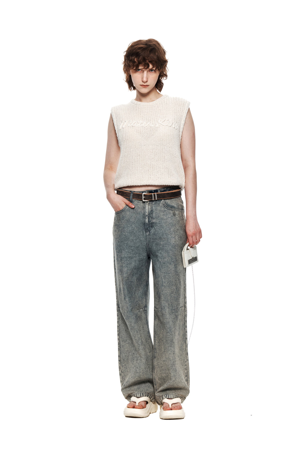 Matin Kim - Color Washed Denim Pants (Blue) product image 8 | TRAB K-Fashion Australia