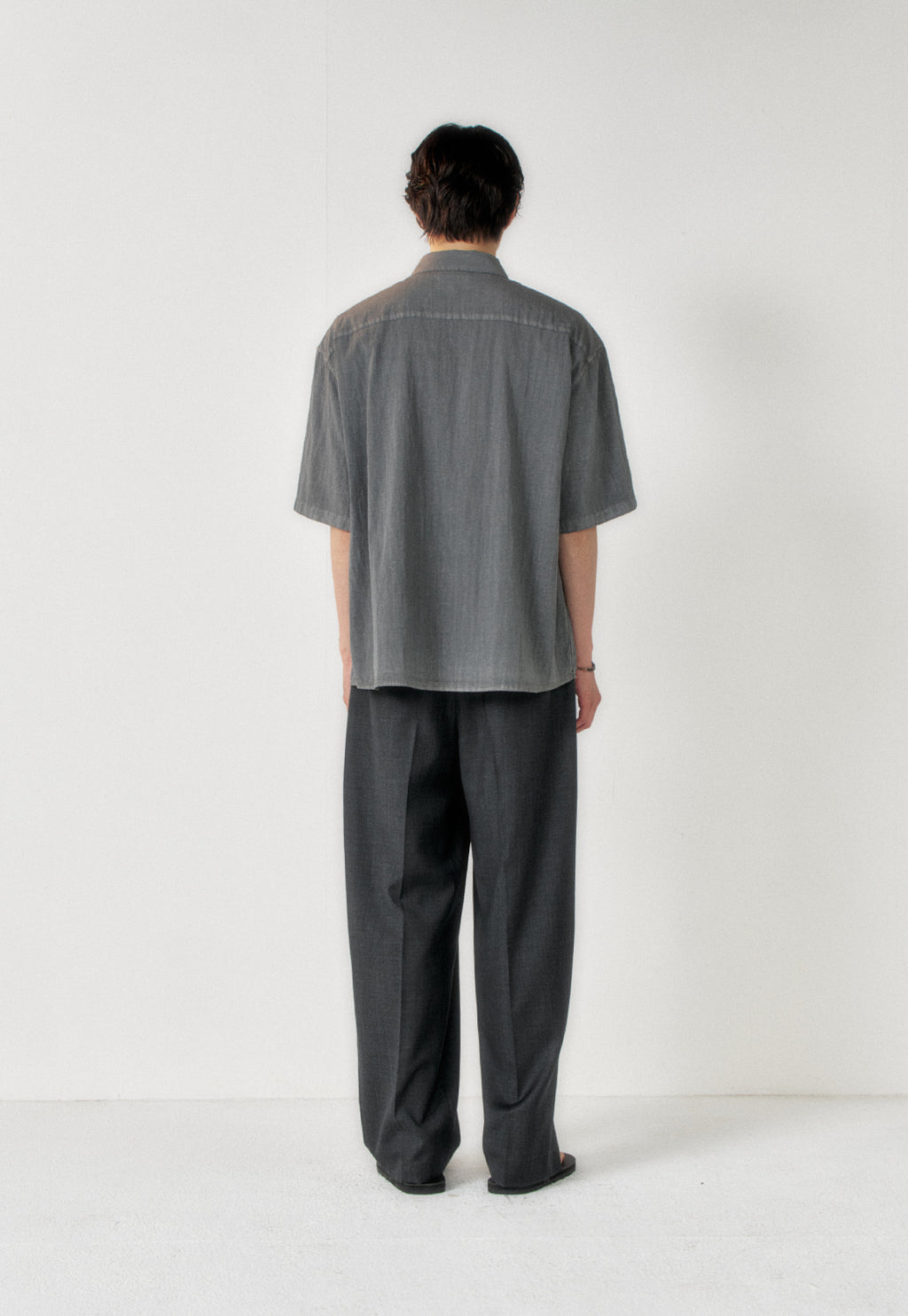 Art if acts - Garment Dyed Two Pocket Half Shirt (Vintage Charcoal) product image 3 | TRAB K-Fashion Australia