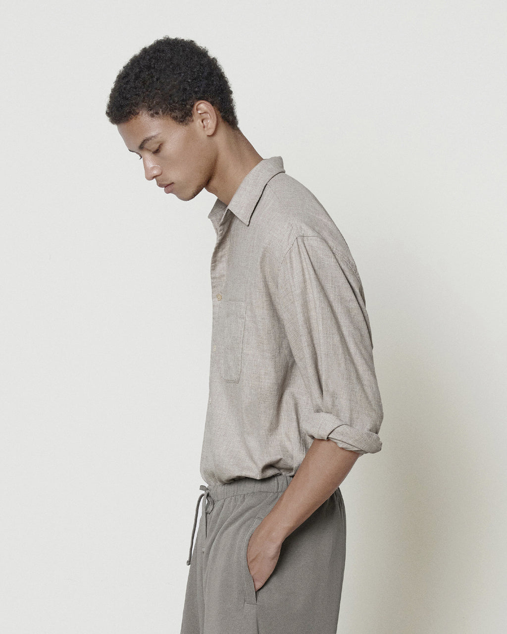 Brownyard - [Pre-Order – Ships September 18] Steady Shirt (Beige) product image 2 | TRAB K-Fashion Australia