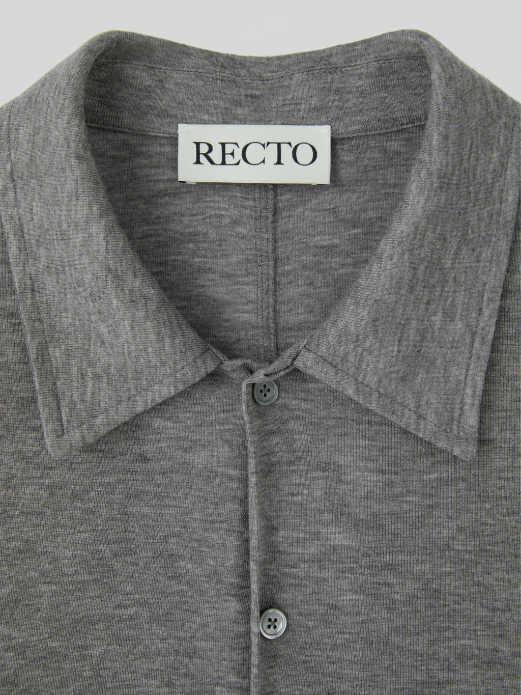 Recto - Slim Fit Jersey Shirt (Melange Grey) product image 8 | TRAB K-Fashion Australia