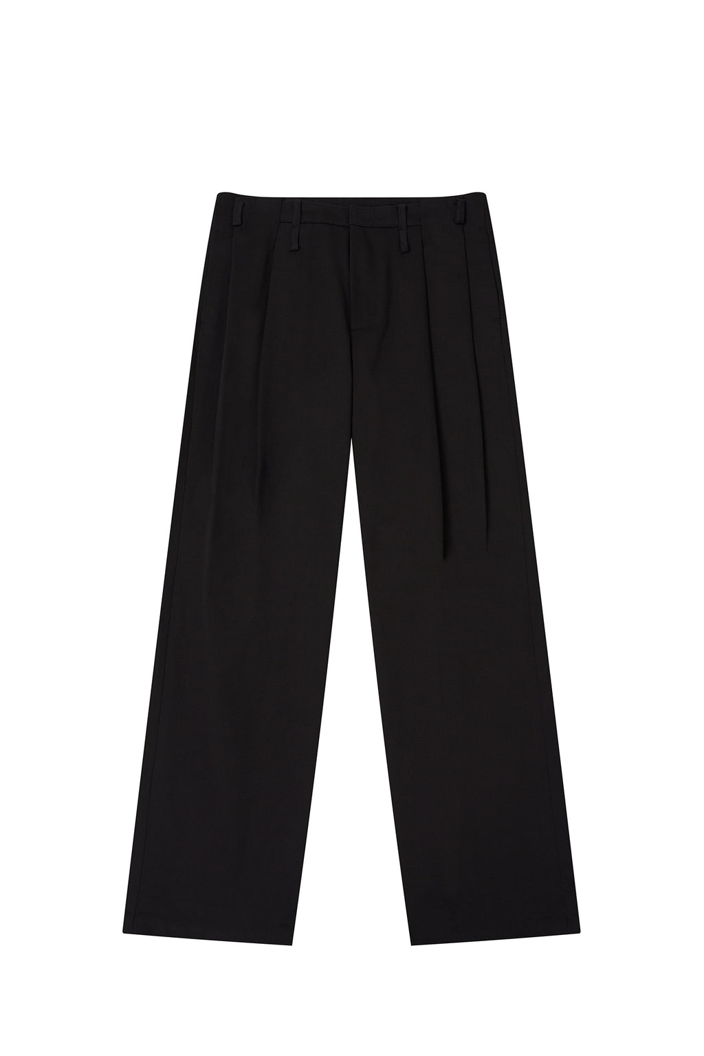 STU - Arch Pleat Cotton Pants (Black) product image 14 | TRAB K-Fashion Australia