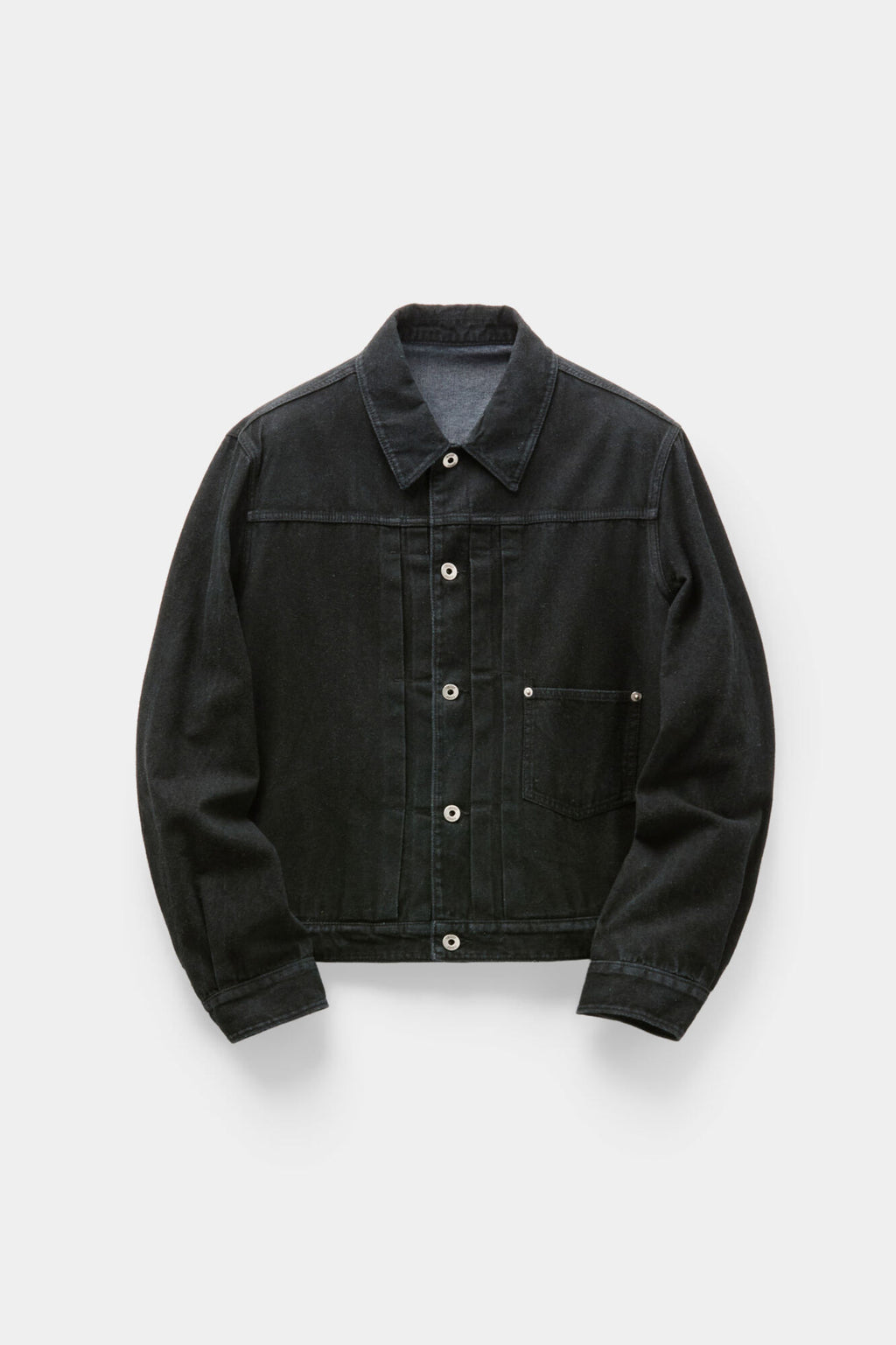 Coor - Type 1 Rustic Washed Trucker Jacket (Washed Black) product image 1 | TRAB K-Fashion Australia