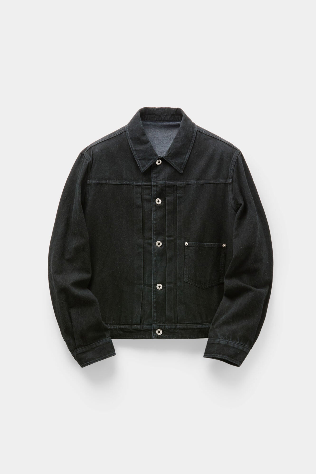 Coor - Type 1 Rustic Washed Trucker Jacket (Washed Black) product image 1 | TRAB K-Fashion Australia